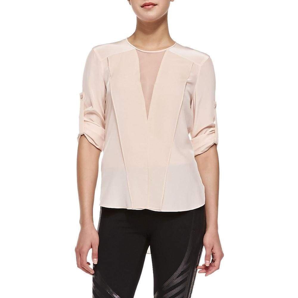 BCBG Maxazria cleavage dip blouse